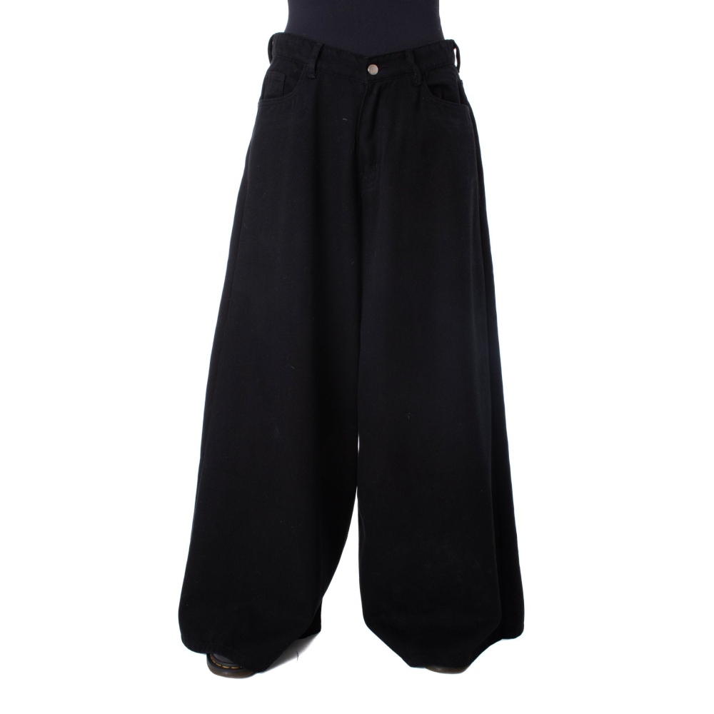 Chemical Black - Ellis Unisex Wide leg trousers - Black
